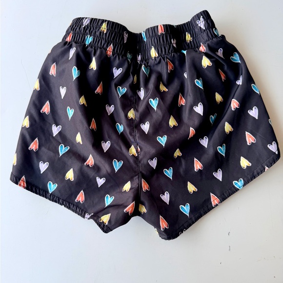 Skechers Black Athletic Shorts with Heart Accents - Picture 2 of 3